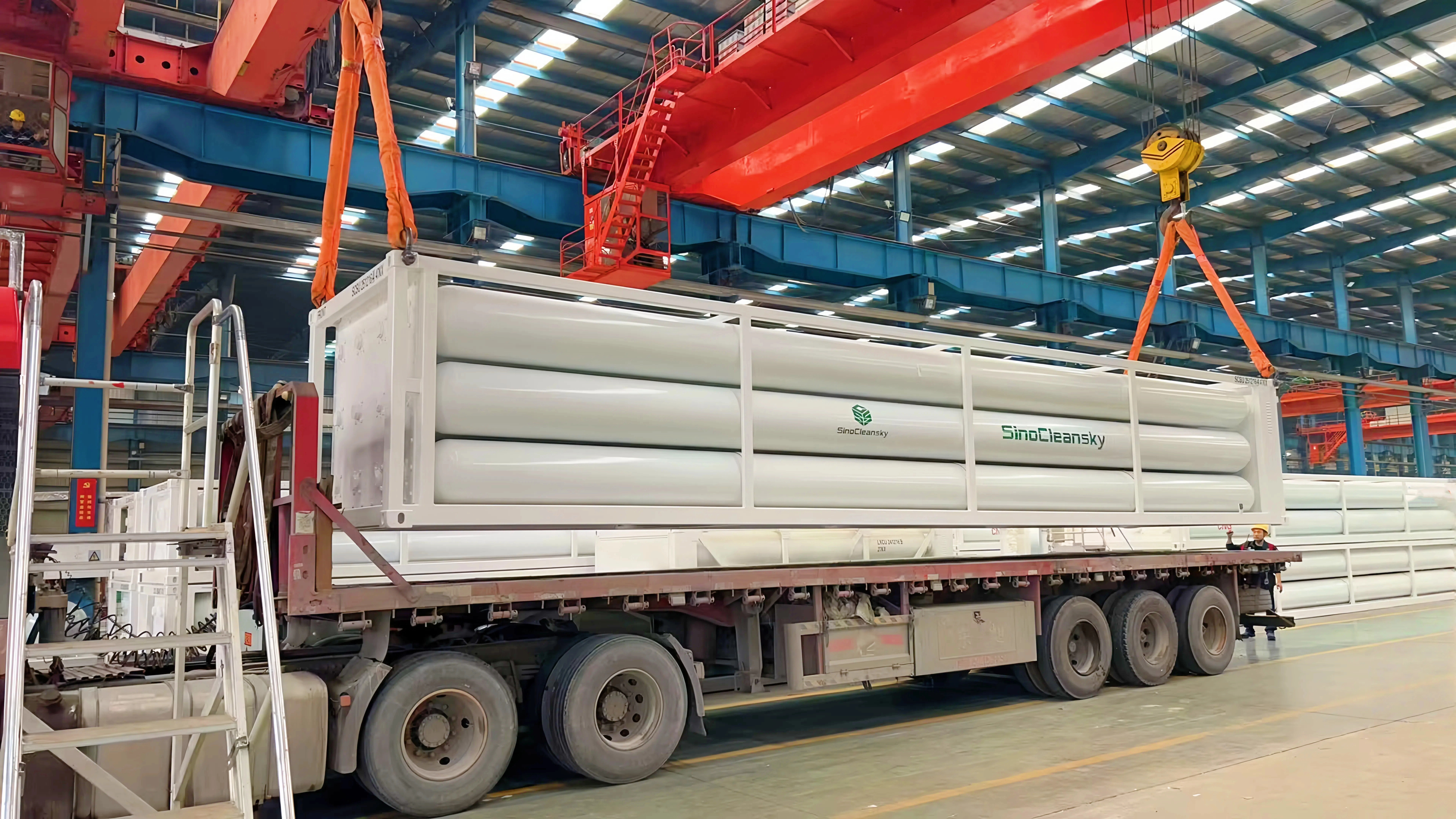 9Tubes 40ft Jumbo Tube Skid Container 9Tubes 40ft Jumbo Tube Skid Container