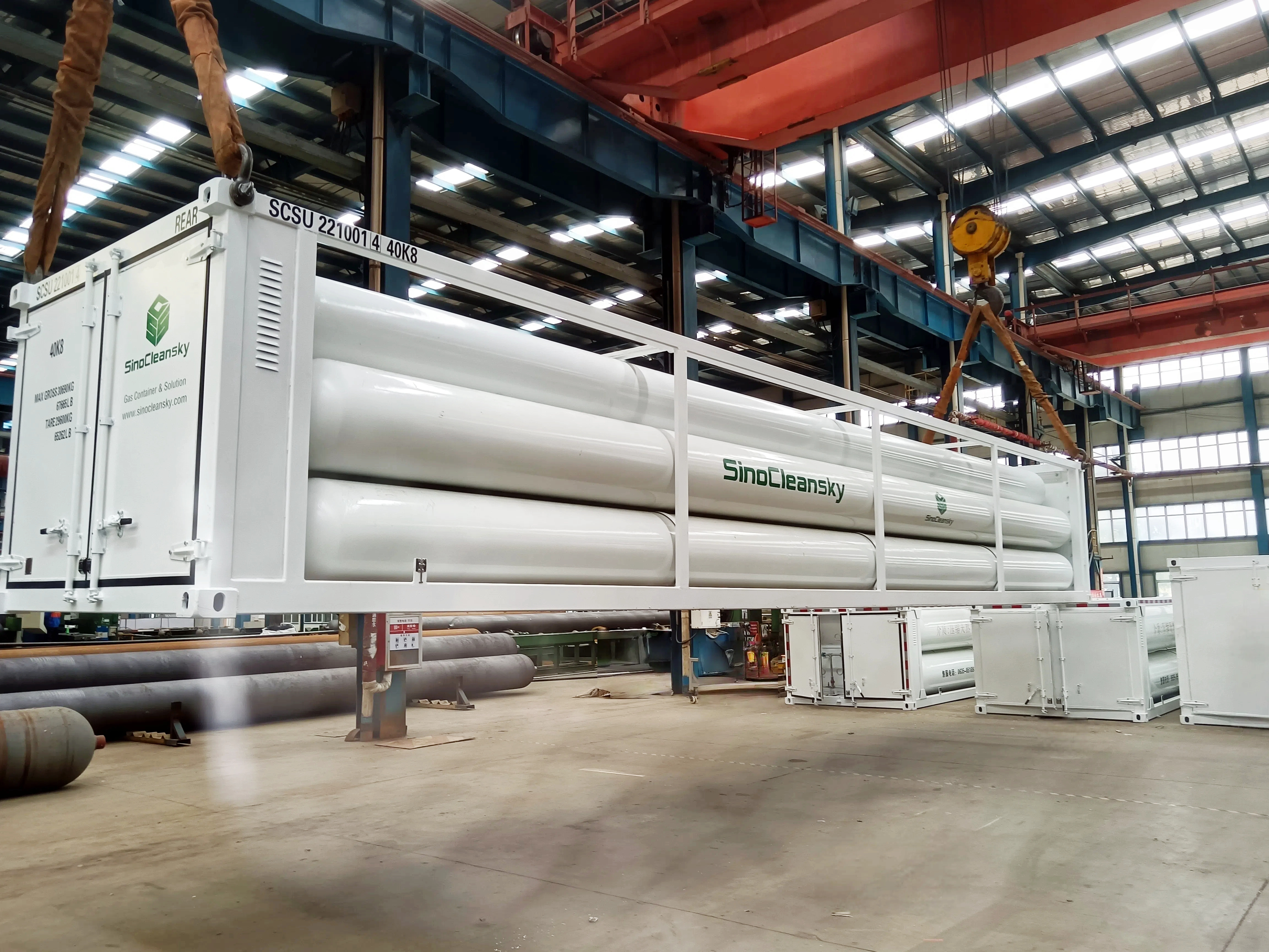 9Tubes 40ft Jumbo Tube Skid Container