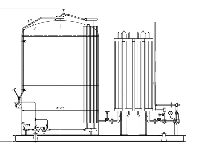 5000L LNG Microbulk Regas Station