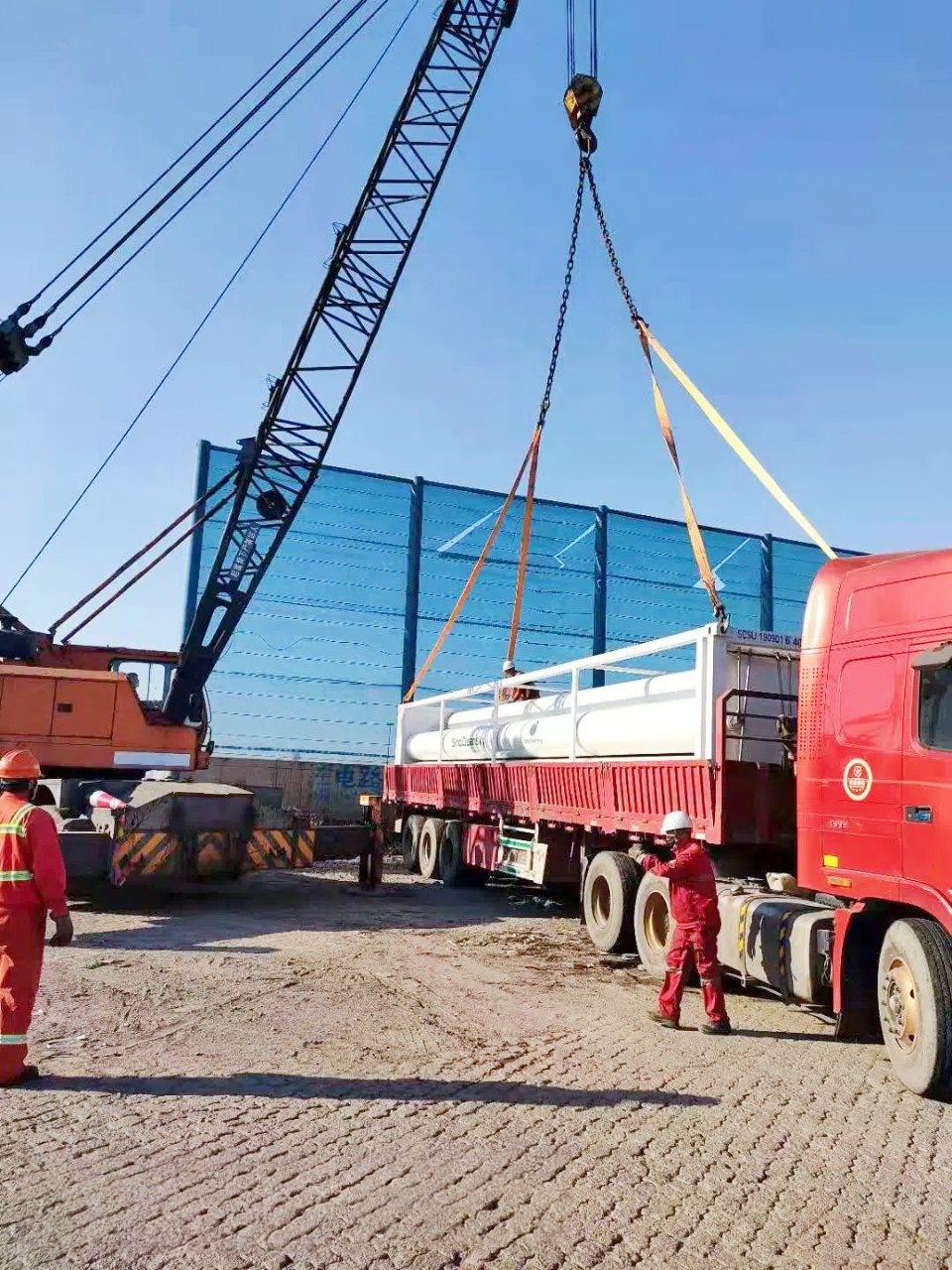 16Tubes 40ft Jumbo Tube Skid Container