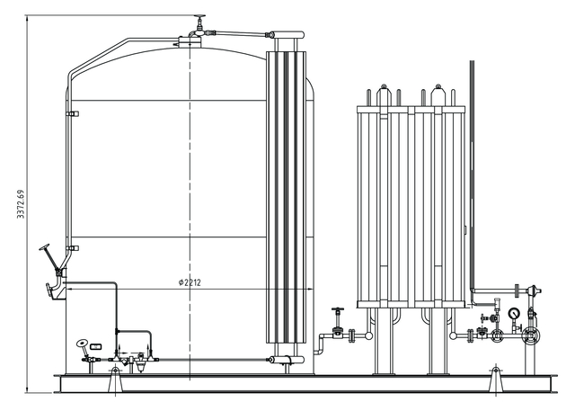 7200L LNG Microbulk Regas Station