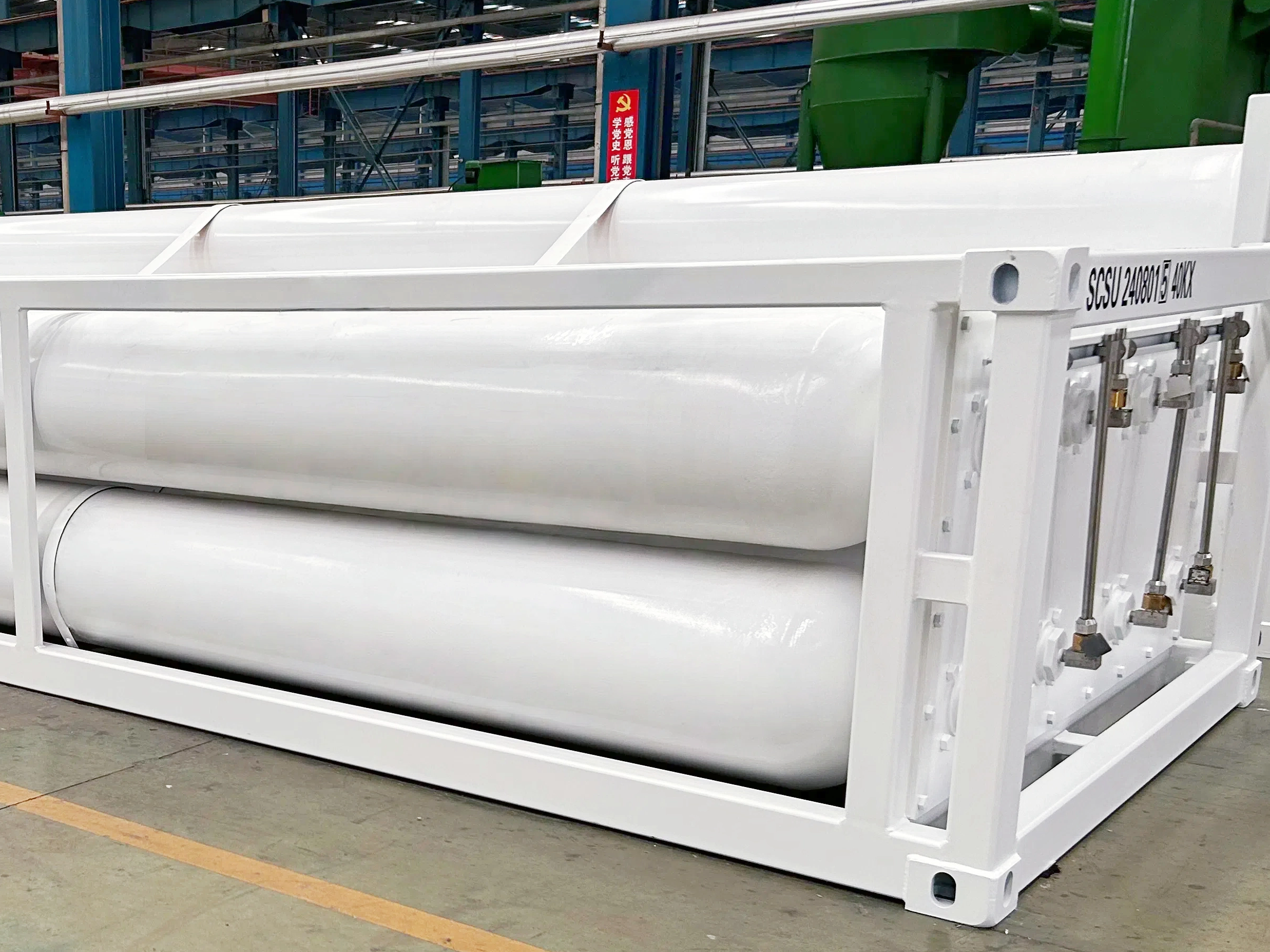 8Tubes 40ft Jumbo Tube Skid Container