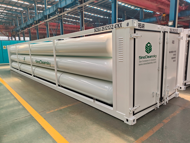 9Tubes 40ft Jumbo Tube Skid Container