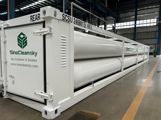 8Tubes 40ft Jumbo Tube Skid Container