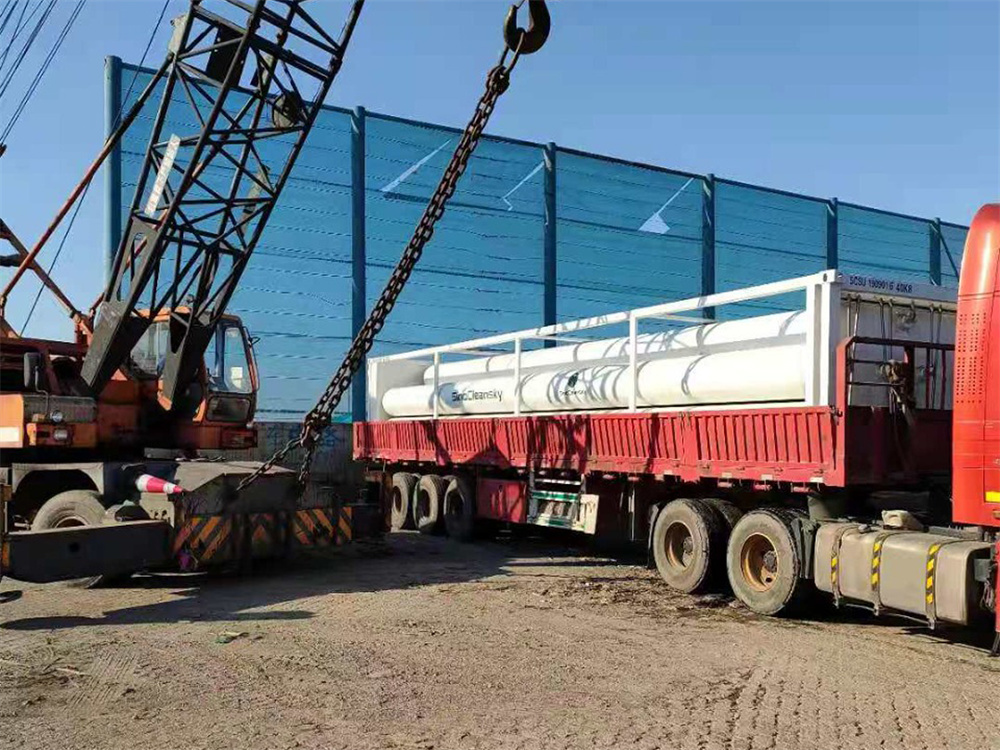 8Tubes 40ft Jumbo Tube Skid Container