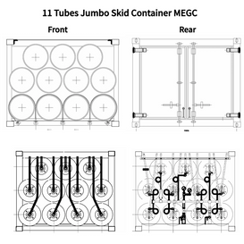 11Tubes 40ft Jumbo Tube Container