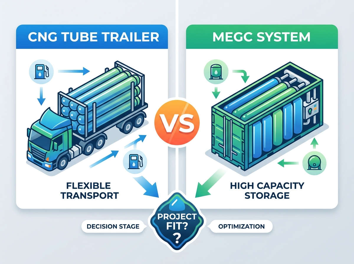 Comparaci&oacute;n entre remolque tubular de GNC y transporte virtual por tuber&iacute;a MEGC