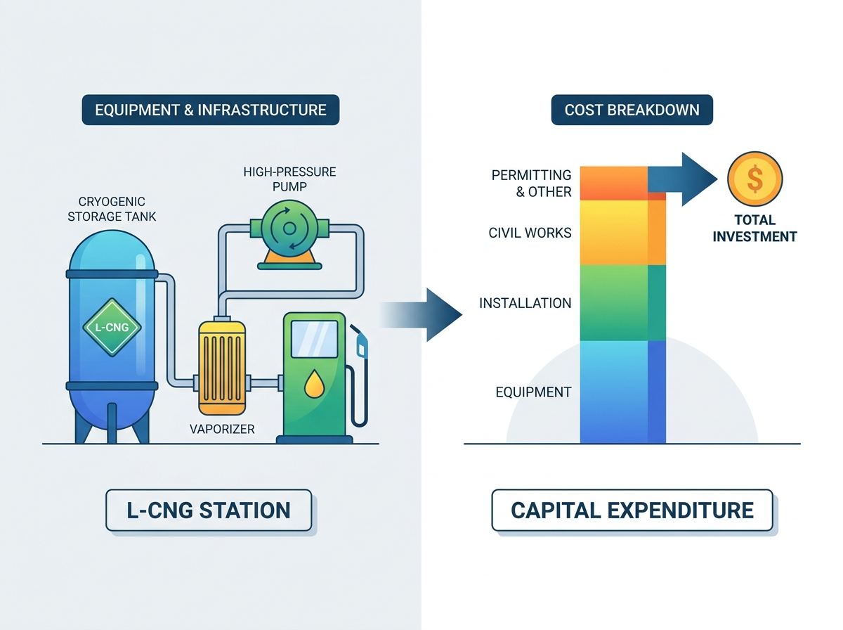 معدات محطة التزود بالوقود L-CNG