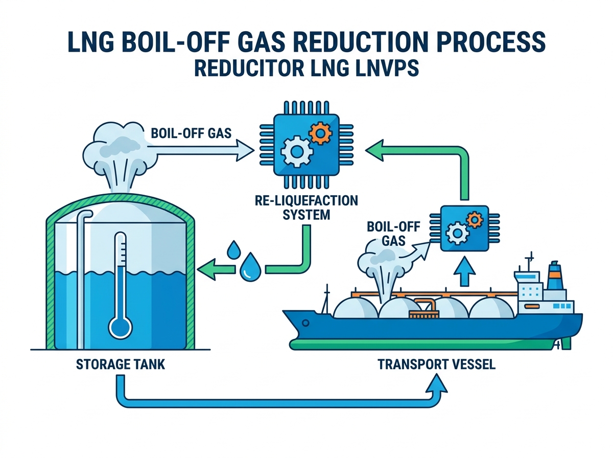 Installation de gestion des gaz d'&eacute;vaporation du GNL